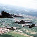 52nd Fighter Wing USAF planes in flight 1997