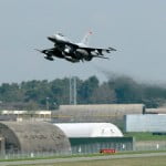 F-16 Fighting Falcon takes off from Spangdahlem
