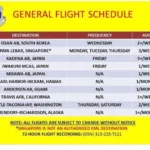 Yokota general flight schedule